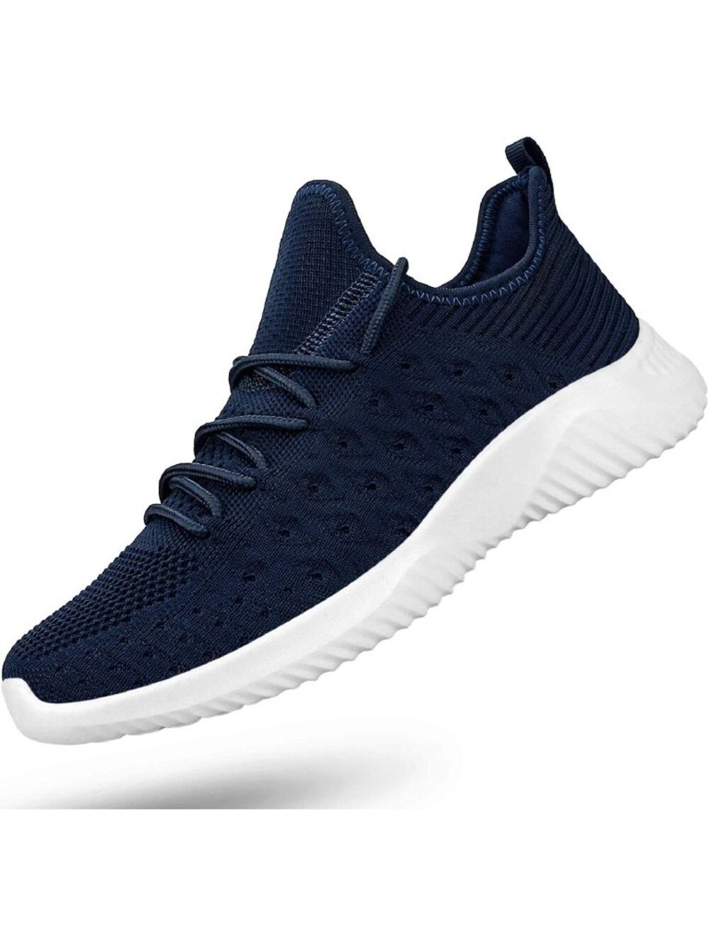 Mens Blue Mesh Slip On Walking Running Shoes Tennis Sneakers Athletic Shoes